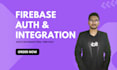 do firebase authentication, database, studio, storage, integration in your app