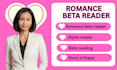 be your romance beta reader alpha reader beta reader