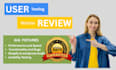 test and review website usability, qa, and give you feedback