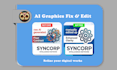 professionally fix ai generated graphic designs for print