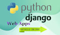 develop python django custom websites, web apps and software