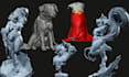 sculpt 3d head bust model 3d portrait wild animal 3d miniature for 3d printing
