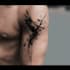 custom an abstract black tattoo design