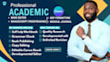 do academic research manuscript proofreading, and academic support