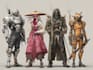 draw dnd characters, cyberpunk, fantasy art