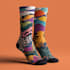 draw a unique socks design in unique style