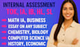 ib extended essay history, math, economics,bio, physics ia hl sl ee psychology
