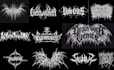 create hardcore, heavy metal, psychedelic, metal font logo