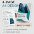 do creative brochure flyer designer  a4  a5 specialist