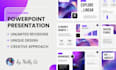 design investor pitch deck, slide deck design, company presentation