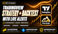 build a tradingview pinescript strategy with backtesting and alerts