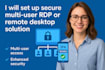 remote desktop setup with secure multi user access 2fa