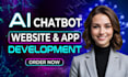 develop chatgpt ai mobile app or website ai saas app ai chatbot ai software