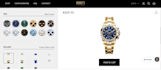configure, customize wrist watch jewelry clock gloves on shopify zakeke kickflip