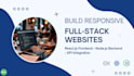 develop a responsive website using react and node js