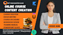 online course content, scriptwriter ppt slides training video course creation