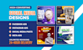 design professional social media posts, facebook ads, and instagram ads