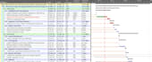 create a professional project schedule in p6 or ms projects