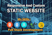 develop custom static website