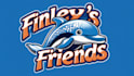 design dolphin mascot logo with express delivery