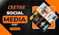 design premium social media posts, covers and headers