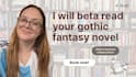 beta read your fantasy or romance novel and critique your book