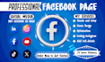 professionally create facebook page