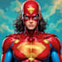 draw you into superhero comic book pop art cartoon