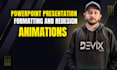 redesign a power point template for sales presentation with animation