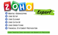 manage monthly bookkeeping, setup, cleanup, in zoho books