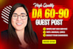 do guest post, high da guest post and dofollow guest posting on da90 website