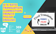 proofread and correct your french  polish  english translation
