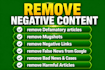 remove defamatory article,news,cases,mugshots blogs,damaging content from google
