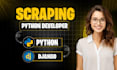 do professional data scraping using python web scraper