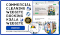 build commercial cleaning services website house cleaning booking koala website