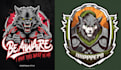 design high quality animal mascot werewolf logo