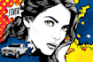 draw a retro pop art roy lichtenstein style