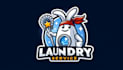 design awesome mascot laundry service logo only 15 hours