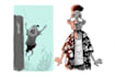 draw a cartoon character in a funny sketch