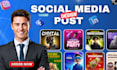 do attractive social media post, instagram post, facebook ad design