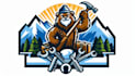 design outstanding mountain mascot logo with express delivery