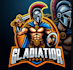 design esport mascot gladiator logo within 24 hours