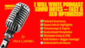 write SEO optimized podcast show notes with timestamps in 24 hours