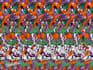 create a custom magic eye illusion, hidden 3d stereogram