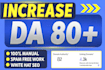 increase moz domain authority, da 80 plus