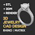 create 3d jewelry cad design using rhino and matrix