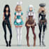 make anime and game style characters art