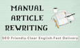 rewrite and improve your blog or article content