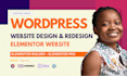 wordpress elementor website design wordpress elementor pro website redesign