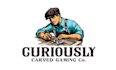 design mascot curiously carved gaming logo
